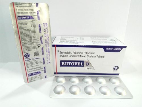 Trypsin Bromelain Rutoside and Diclo SOD Tablets