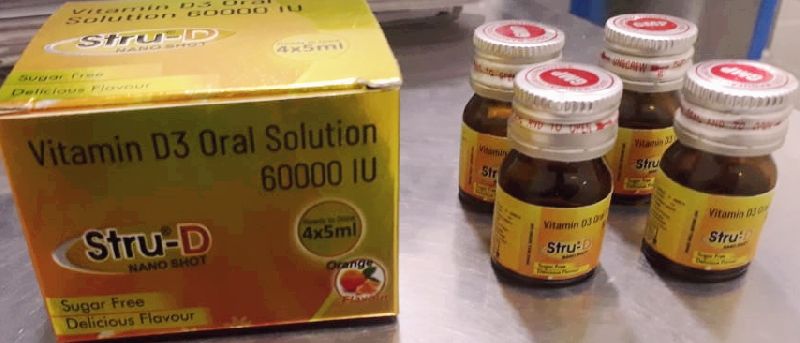 Vitamin D3 Oral Solution, for Clinic, Hospital, Form : Liquid