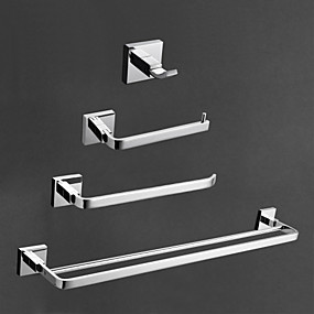 Non Polish Stainless Steel Towel Rack, for Home, Hotel, Pattern : Plain
