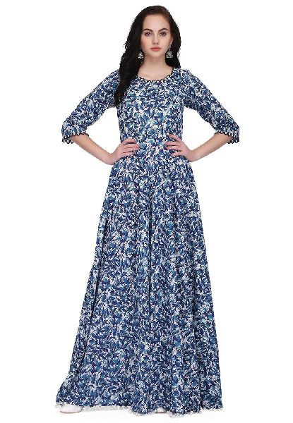 cotton gown, Size : L, M, XL, Technics : Handloom at Best Price in ...