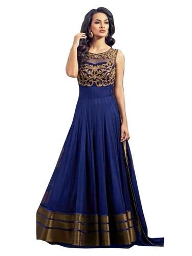 Embroidered Fancy Gown, Size : XL, L