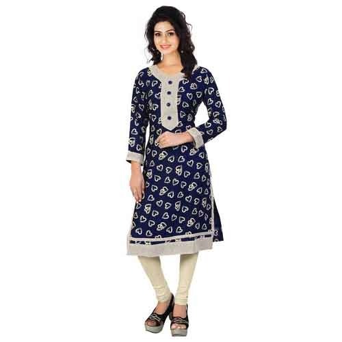 Cotton Printed Kurti, Size : L, M, XL