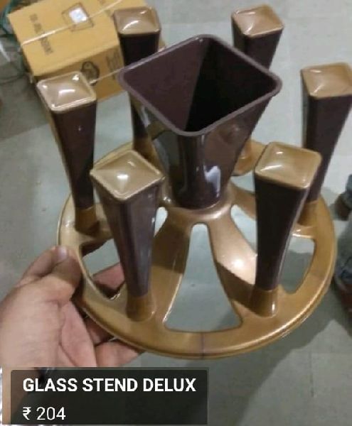 Round Plastic Glass Stand, for Home, Office Use, Feature : Durable, Good Strength