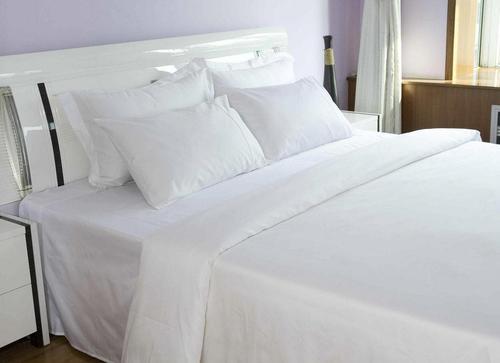Cotton Plain White Bedsheet, Feature : Durable
