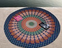 Indian Mandala Hippie 100% Cotton Material Stylish Handloom Round Tapestry