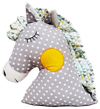 100% Cotton Unicorn Shaped Pillow, Age Group : Babies