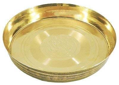 Round Non Polished brass thali, Feature : Attractive Pattern, Durable, Fine Finished