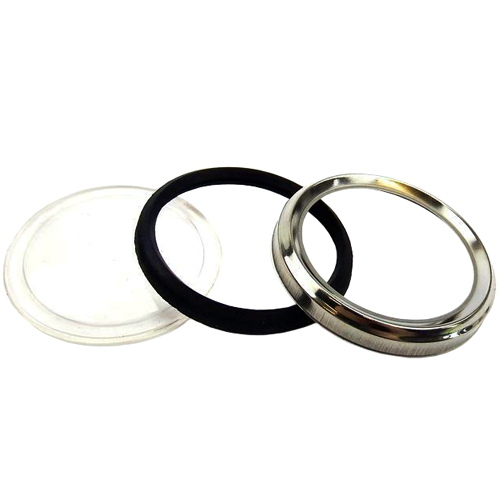 Vespa V50 / V100 Speedo Lens Repair Kit Stain Steel Rim Perspex Lens Rubber Seal