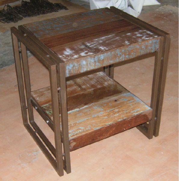 Iron Reclaimed Wood Coffee Table