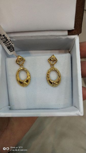 yellow gold earring