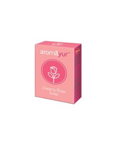 Round Rose Aromayur Soap, for Bathing, Skin Care, Form : Solid