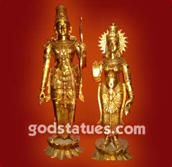 Brass God Statues