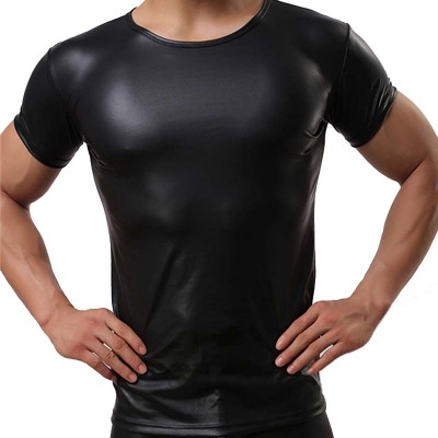 Genuine Sheep Leather T-shirt For Men