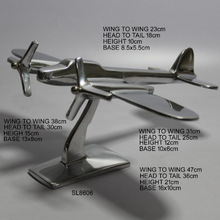 SILVERLINE Metal CASTED ALUMINIUM AEROPLANE, for Home Decorations.Gifts, Feature : Environment Friendly