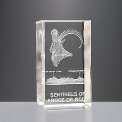 Crystal. Glass 3d Crystal Cube, Size : Small, Medium, Large