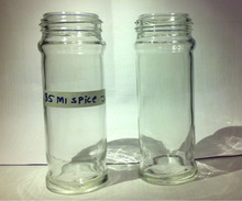 Glass spice jar