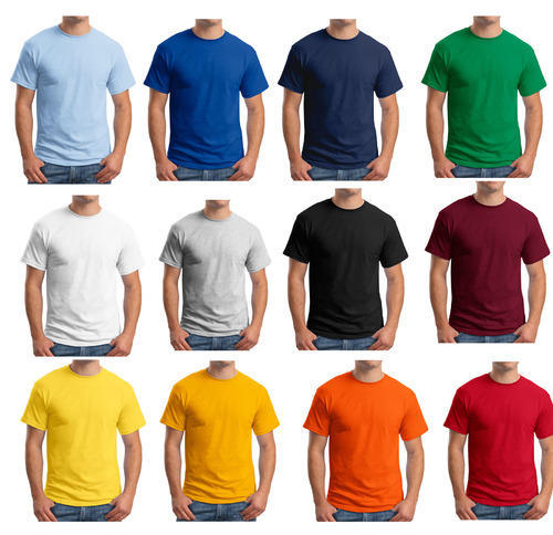 Cotton Round Neck T Shirt, Size : L, M, XL, XXL