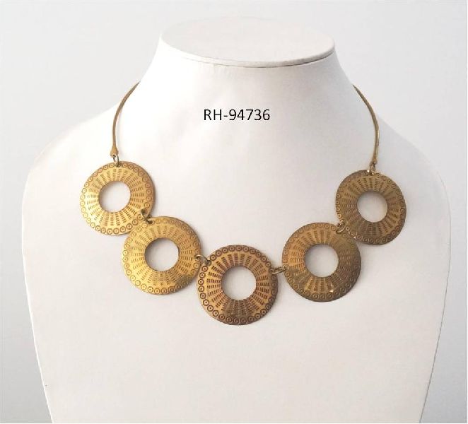 Rashi Handicraft Brass Necklace, Style : Statemnet