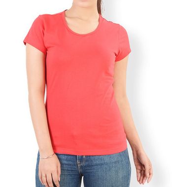 Plain Cotton Ladies Half Sleeve T-Shirts, Size : M, XL