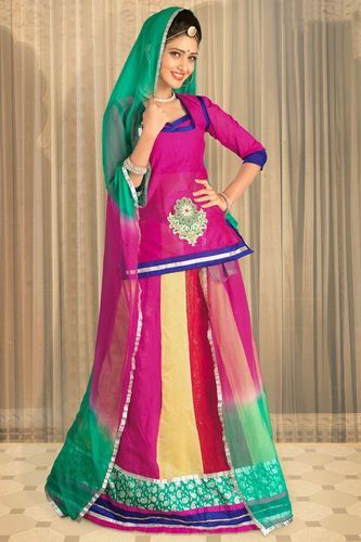 Printed Ladies Rajputi Dress, Occasion : Casual Wear