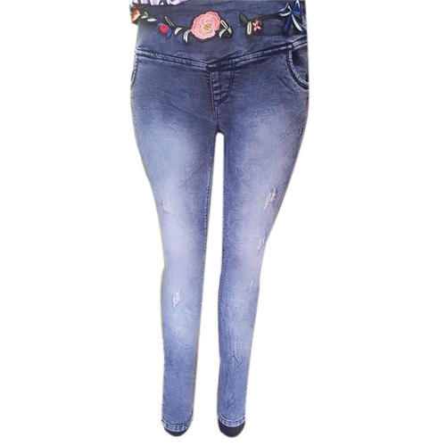 Faded Denim Ladies Slim Fit Jeans, Feature : Comfortable, Skin Friendly