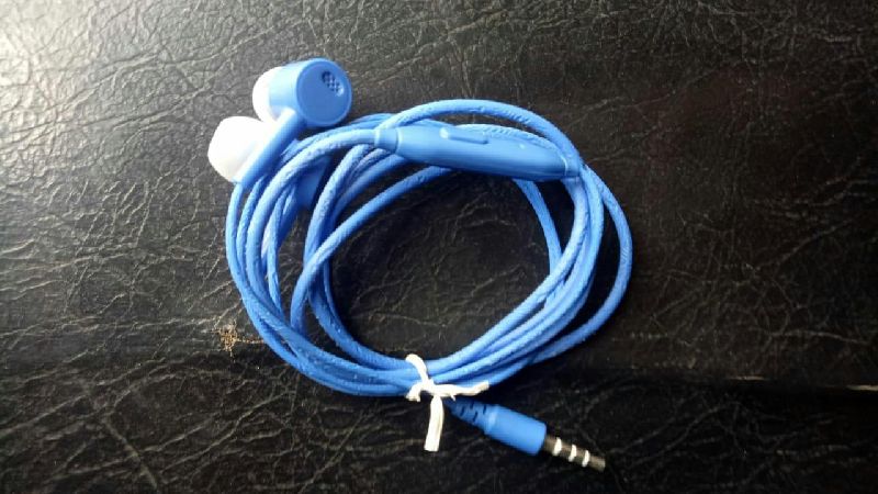 Hands-free With mic blue colour