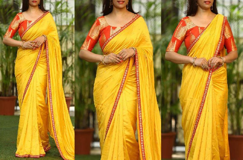 Printed silk sarees, Technics : Machine Made