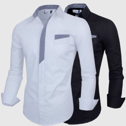 Plain Mens Designer Shirts, Size : XL, etc