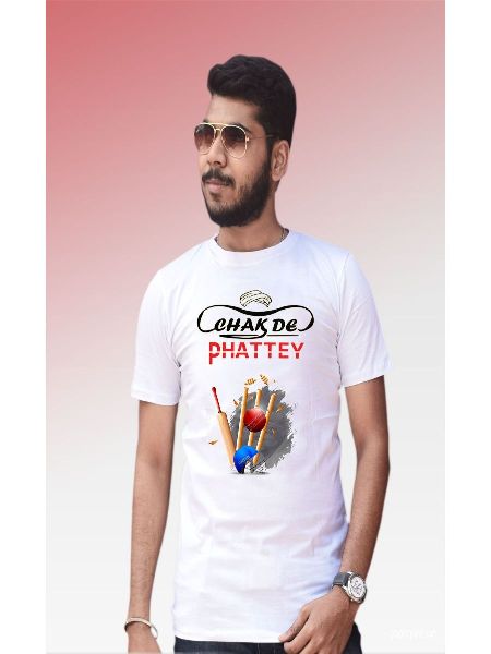 Chak De Phattey KXIP Printed T-Shirt, Size : L, M, XL