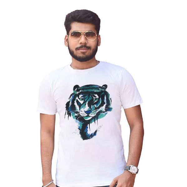 Lion Printed Half Sleeve T-Shirt