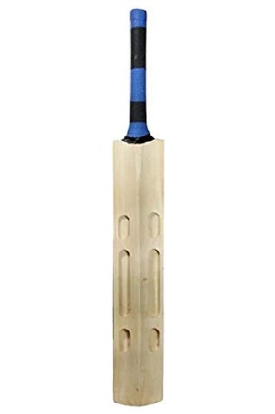 Double Blade Kashmir Willow Tennis Bat, for Playing Cricket, Pattern : Plain