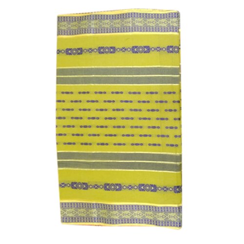 Buti Printed Cotton Tant Saree, Color : Yellow
