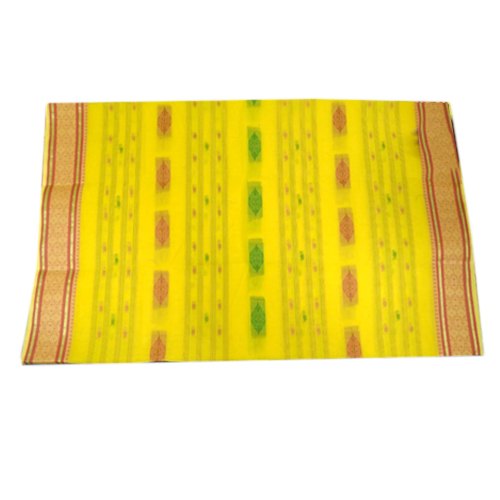 Embroidered Cotton Tant Saree, Occasion : Wedding Wear