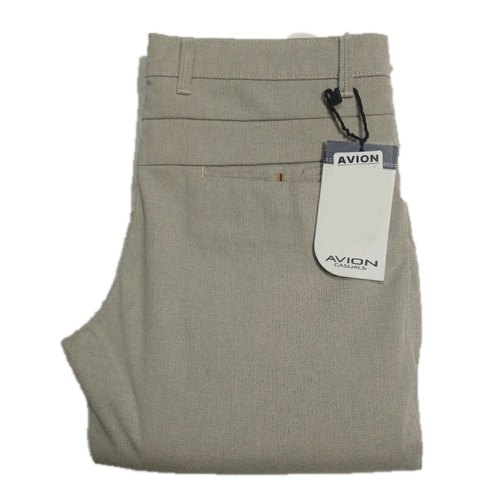 Plain Mens Cotton Chinos Trouser, Packaging Size : 5 Pieces