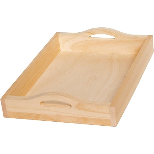 Rectangle Polished Plain Wooden Tray, for Serving, Feature : Light Weight