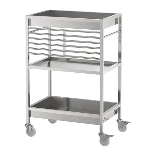 Polished Stainless Steel Kitchen Trolley, for Putting Utensils, Feature : Anti Corrosive, Durable, High Quality