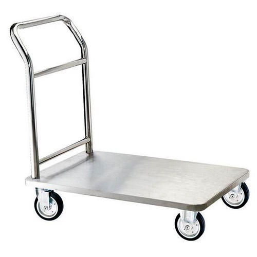 Stainless Steel Platform Trolley, Feature : Easy Operate, Shiny Look, Water Resistant