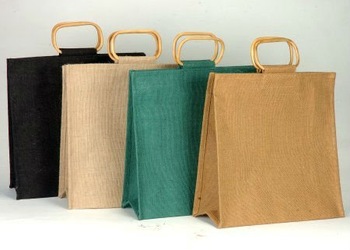 Jute Shopping Bags, Style : Handled