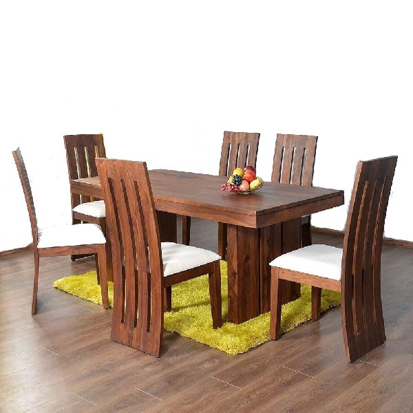 Dining table set, for Home Furniture, Color : Teak Finish