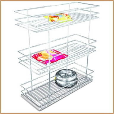 Metal Polished Pull Out Basket, for Kitchen