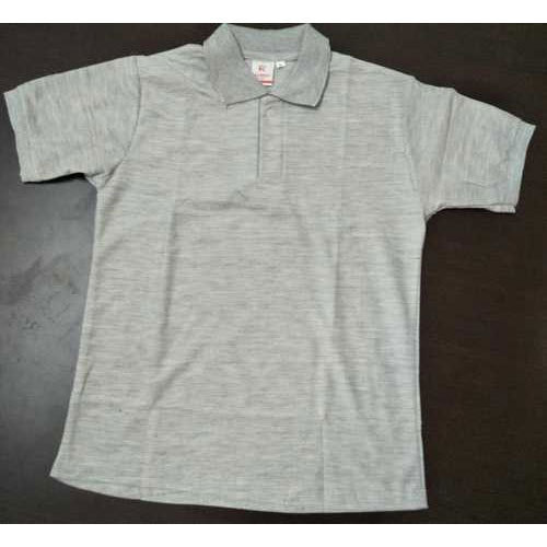 Plain Mens Grey Polo T-Shirt, Occasion : Casual Wear