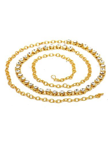 Polished Gold Plated Waist Chain, Purity : 18K, 20K, 22K