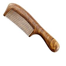 wooden hair comb