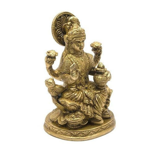 Non Printed Brass Laxmi Statue, for GIfting, Home Decoration, Pooja, Temple, Style : Antique, Classical