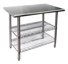Square Polished Stainless steel Table