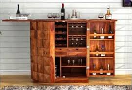 Wood bar cabinets