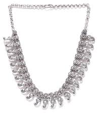 Polished silver necklace, Occasion : Party Wear, Weeding Wear