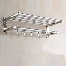 Non Polished Stainless Steel Bath Towel Rack, for Bathroom Fitting, Feature : Durable, Eco-Friendly