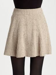 Plain Chiffon knitted skirt, Size : M, XL