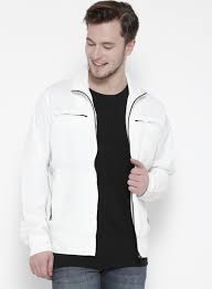 Plain Cotton Men White Jacket, Size : S, XL, XXL